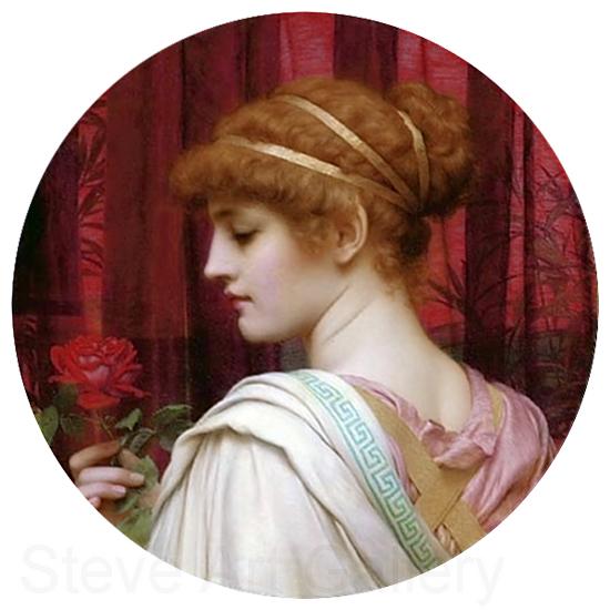 John William Godward Chloris  A Summer Rose Spain oil painting art